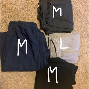 4 pairs of Gilden sweatpants